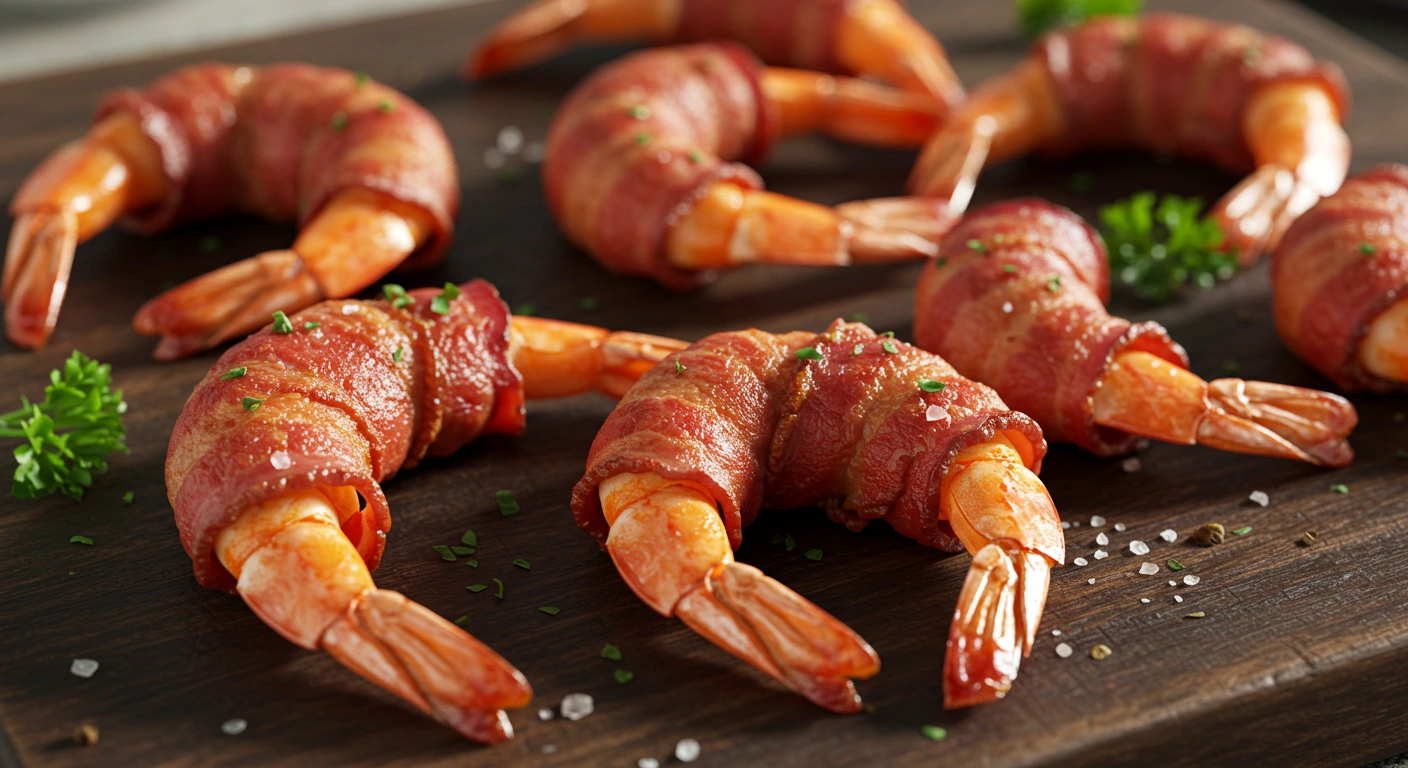 Crispy Bacon Wrapped Shrimp - secondary view